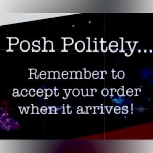 Politely accept your order when receiving it.